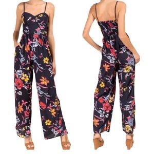 Band of Gypsies Wide-leg Floral Jumpsuit/Romper
